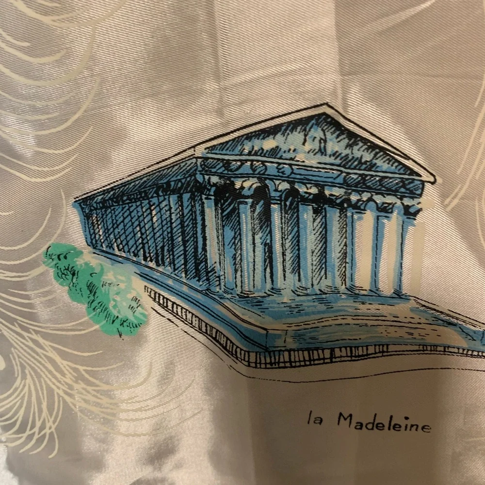Vintage Paris Landmark Scarf